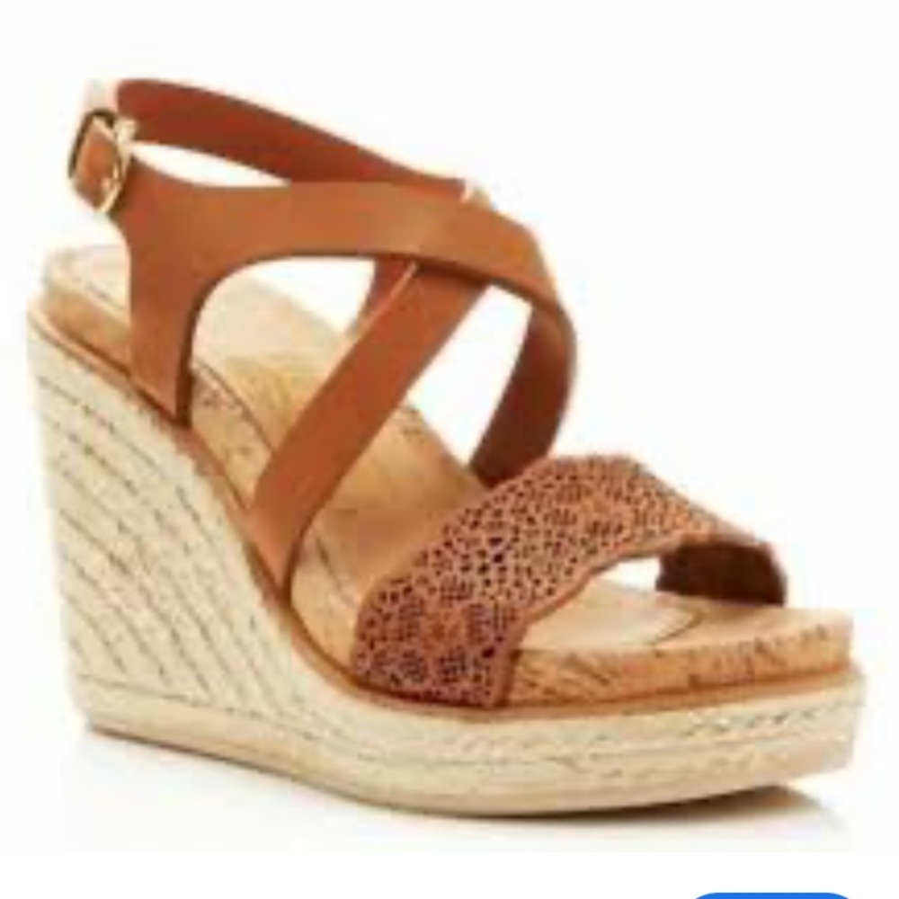 Salvatore Ferragamo Gioela Wedge Espadrille Sandal in Palissandro Calf
